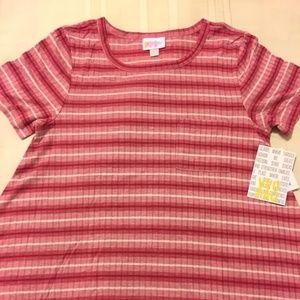 Lularoe XXS Carly striped red